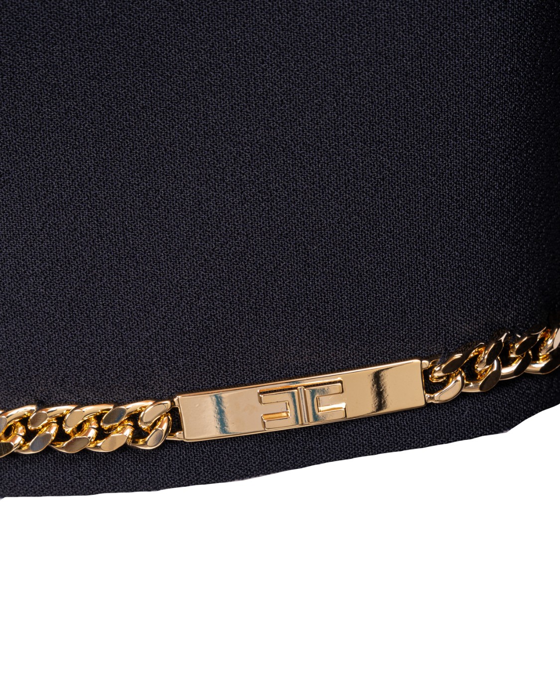 shop ELISABETTA FRANCHI  Giacca: Elisabetta Franchi giacca crop in crêpe taglio spencer.
Maniche a 3/4. 
Applicazione di una placca logo in metallo dorato al punto vita.
Fodera in raso stampa monogram.
Accessorio e bottoni in metallo dorato.
Composizione: 96% Poliestere 04% Elastane.
Fabbricato in Italia.. GI06336E2-110 number 5229304